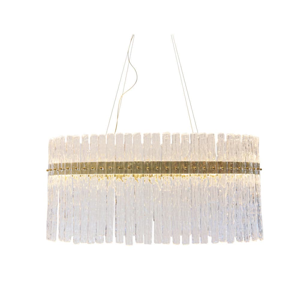 PENDENTE FREDDO TRANSPARENTE E DOURADO 1xLED 70W — imagem 1 do catálogo Bella