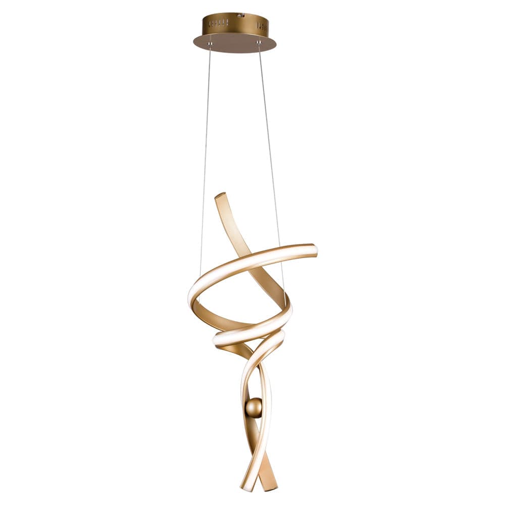 PENDENTE FLUIRE DOURADO 1xLED 30W — imagem 1 do catálogo Bella