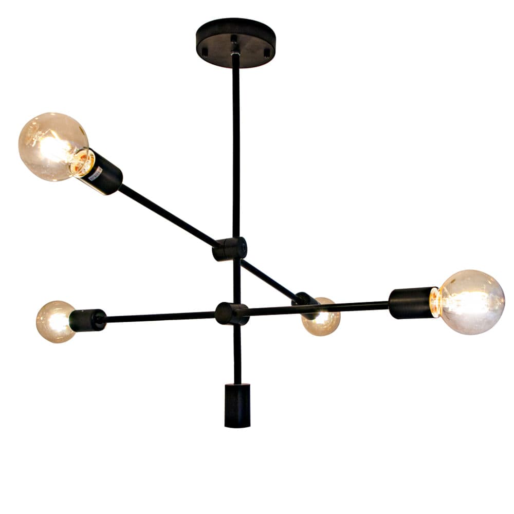 PENDENTE IPANEMA PRETO 4xE27 BULBO MAX 40W — imagem 1 do catálogo Bella