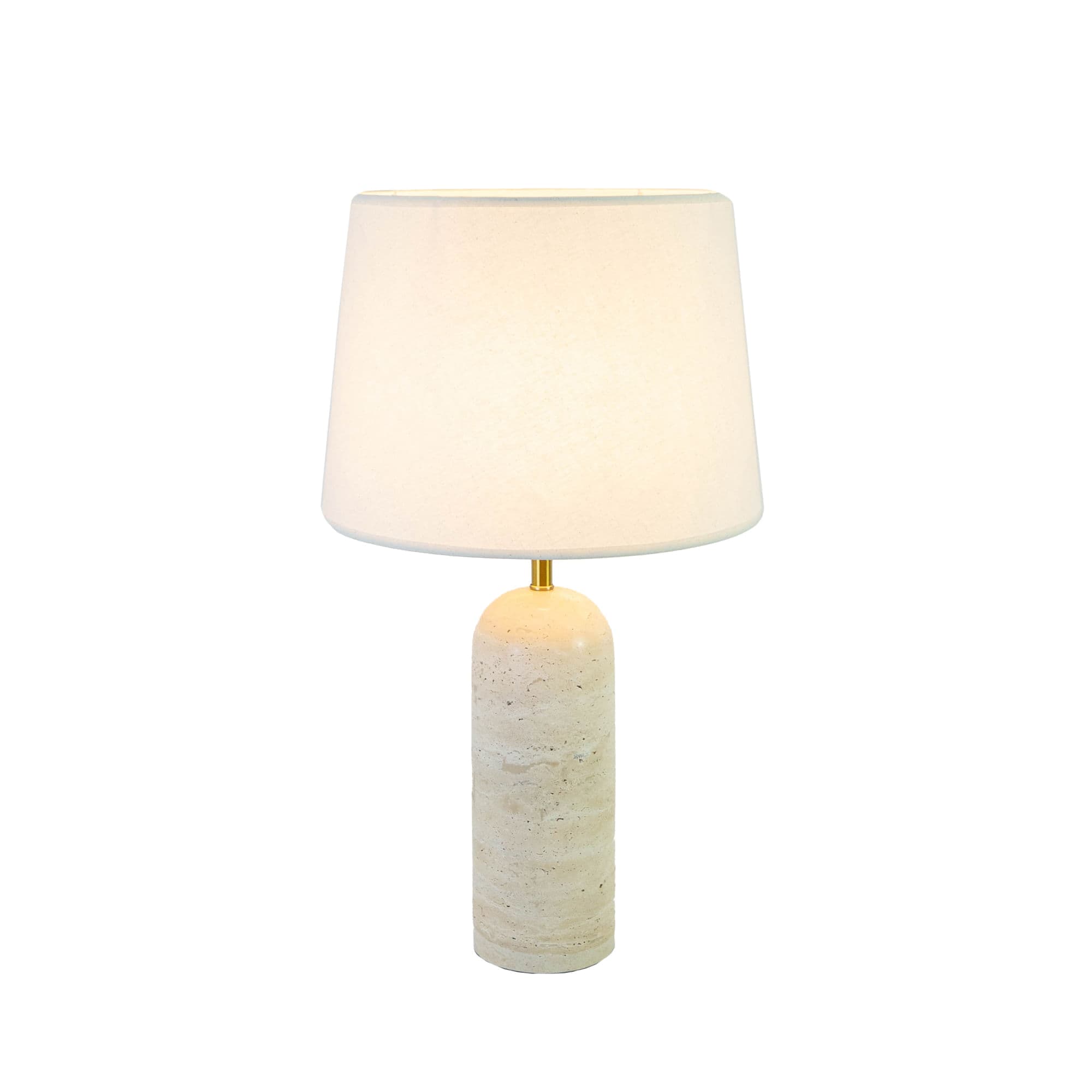 ABAJUR LIMESTONE ABAJUR (BASE) LIMESTONE BEGE E LATAO 1xE27 BULBO MAX 40W — imagem 1 do catálogo Bella
