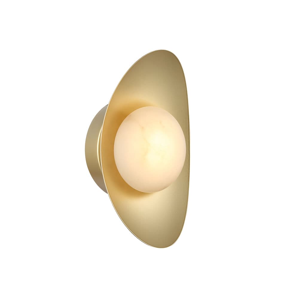 ARANDELA OSTIC DOURADO E NATURAL 1xLED 7W — imagem 1 do catálogo Bella