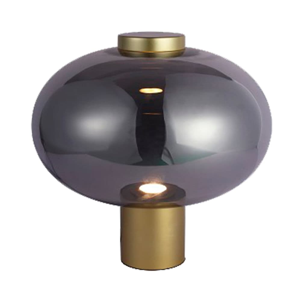 ABAJUR MIRAGE DOURADO E FUME 1xLED 1W — imagem 1 do catálogo Bella