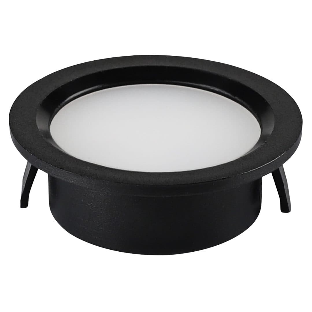 MINI SPOT WOODY SLIM — Cor: Preto, Modelo: Redondo