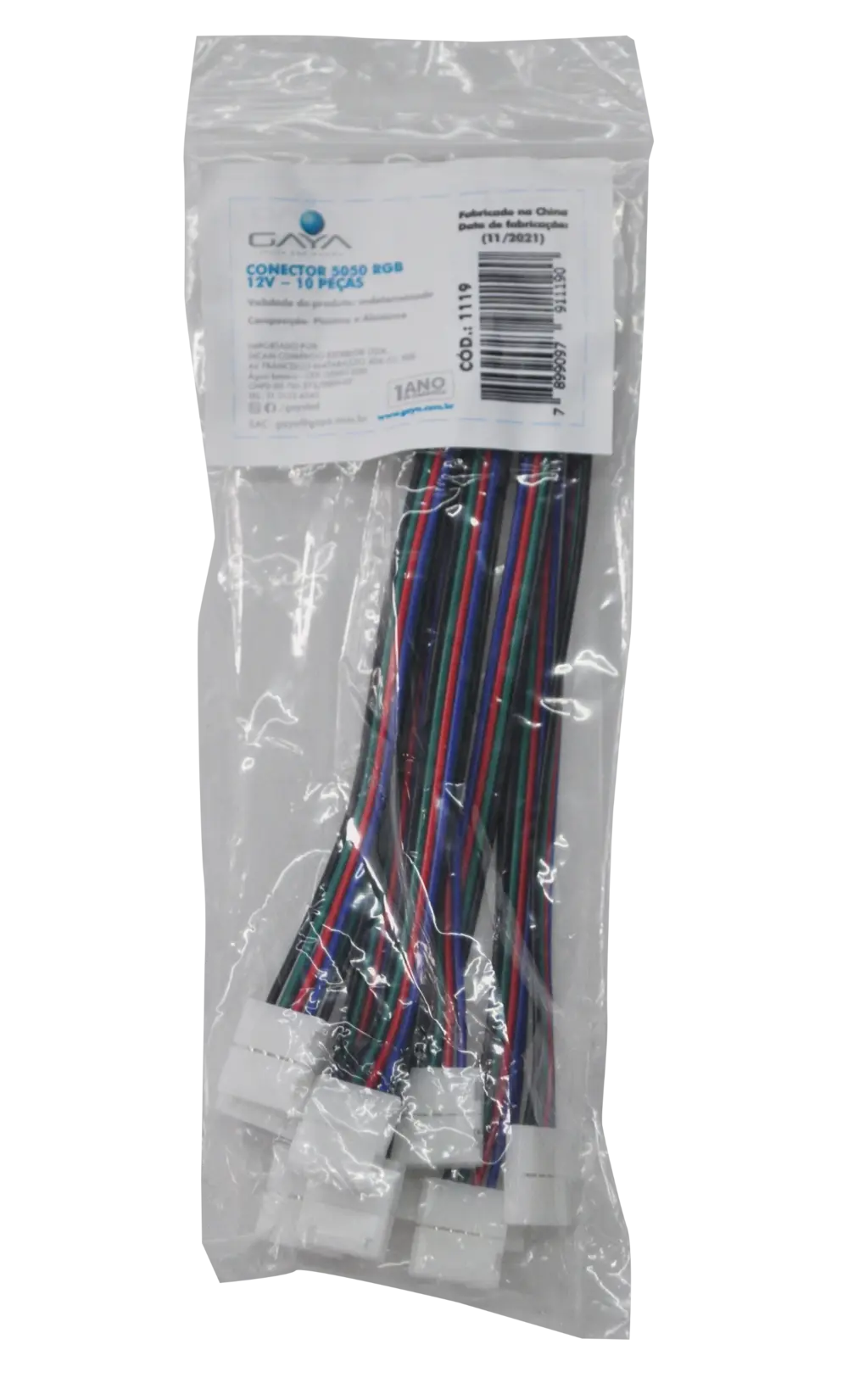 KIT FITA RGB 5050 12V-ROLO DE 5 METROS – ACESSÓRIOS — Acessórios: Conector — imagem 1 do catálogo oficial Gaya